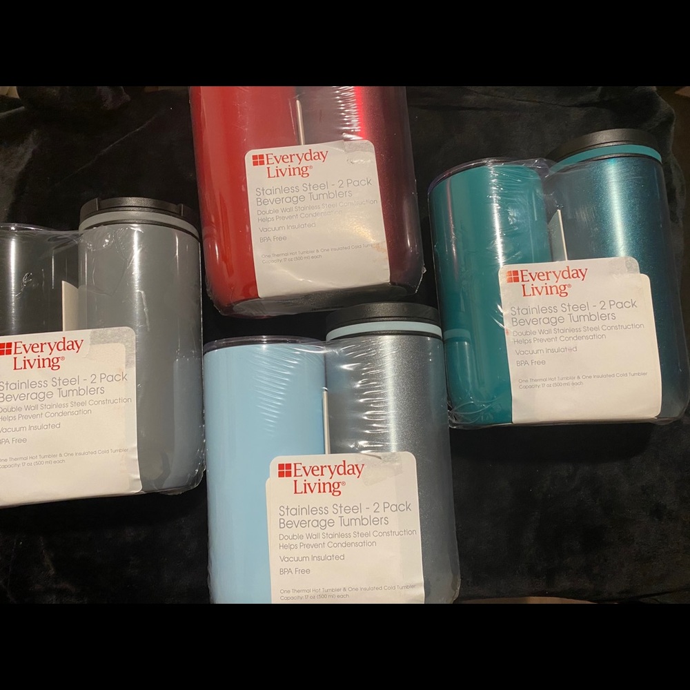 Stainless steel 2pack Beverage tumblers